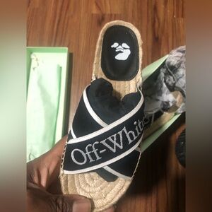 Off white Criss Cross Espadrilles brand New